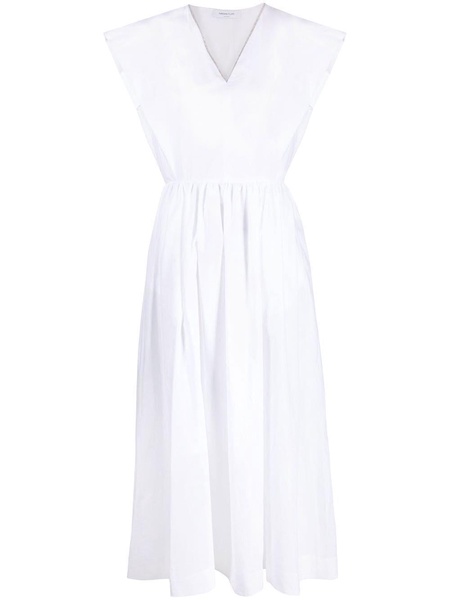 V-neck short-sleeve maxi dress