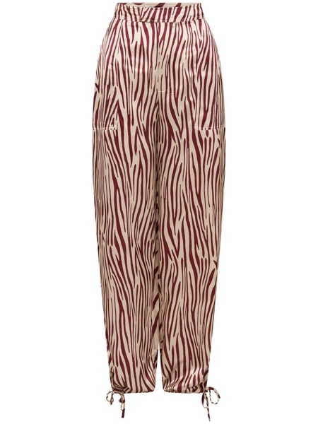 Nori ankle-cuff silk pants