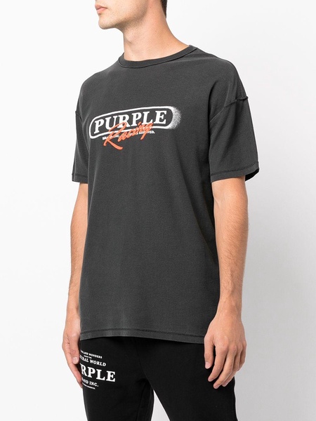 washed logo-print T-shirt