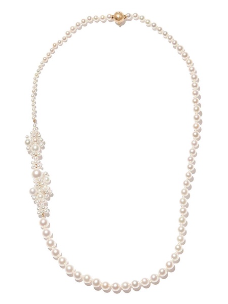 14kt yellow gold Peggy Fontaine pearl necklace