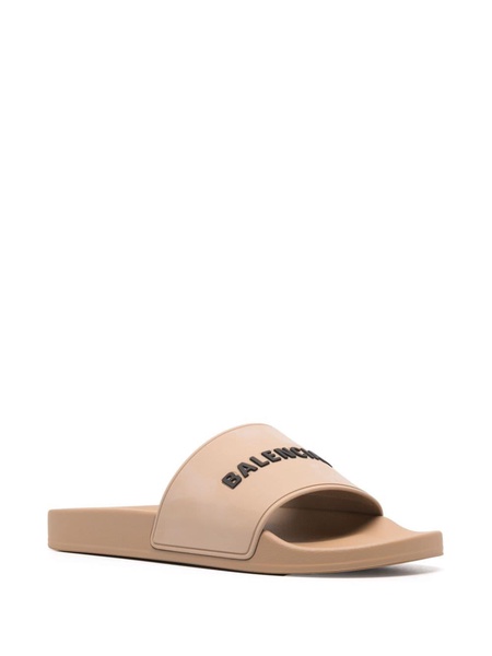 Men's Pool Slide Sandal in Beige