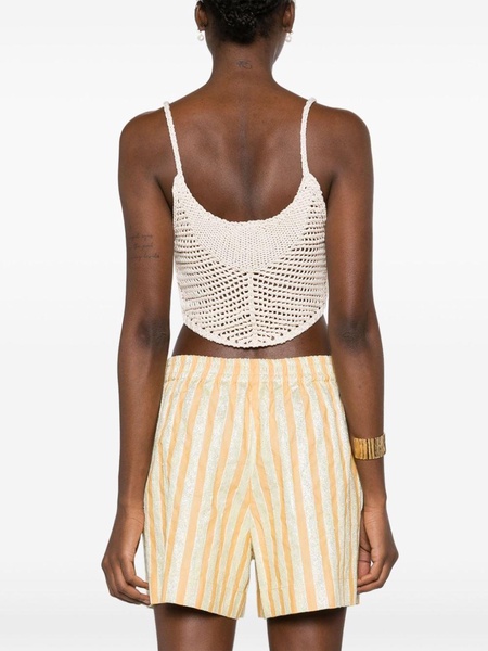 cropped crochet top