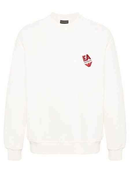 logo-embroidered cotton sweatshirt