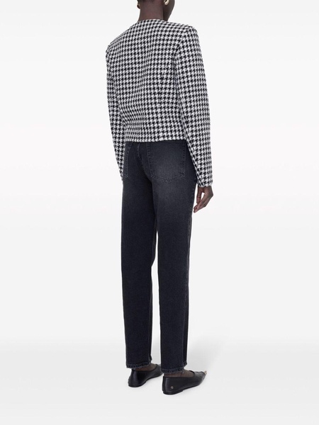 Cara houndstooth-pattern blazer