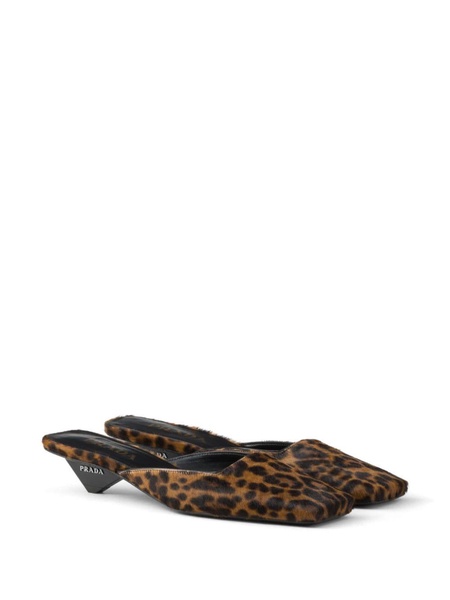 35mm leopard-print mules