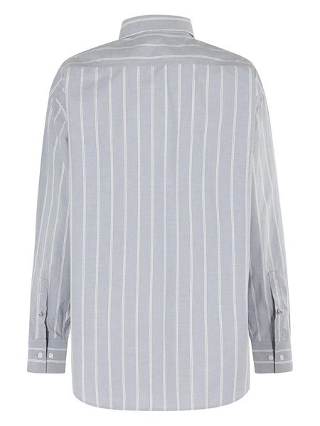 striped poplin shirt