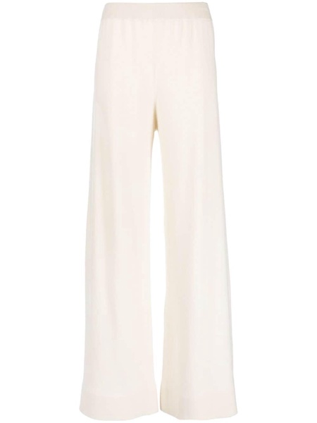 wide-leg cashmere knitted trousers