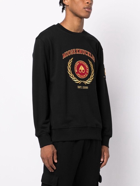 logo-embroidered cotton sweatshirt