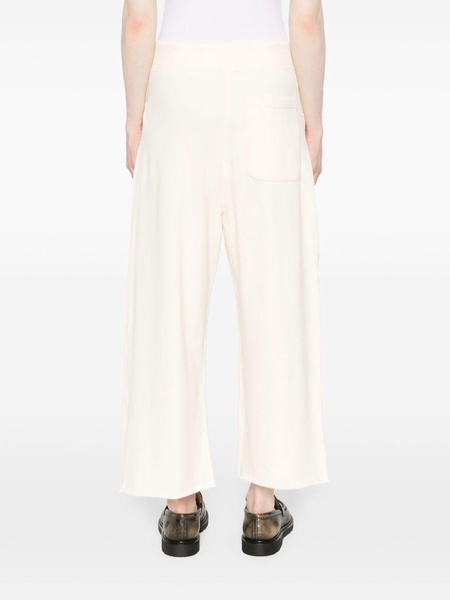 pleated cropped track pants