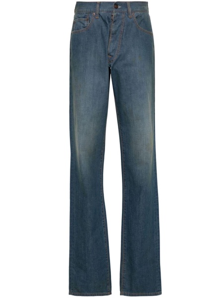 straight-leg cotton jeans