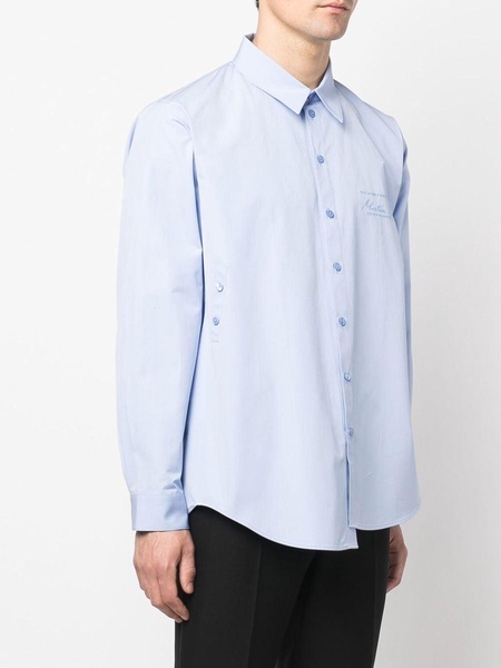 button detail long sleeve shirt