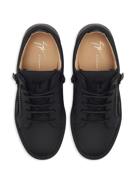 Gail logo-detail leather sneakers