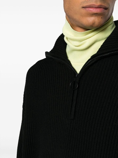 half-zip merino-wool jumper