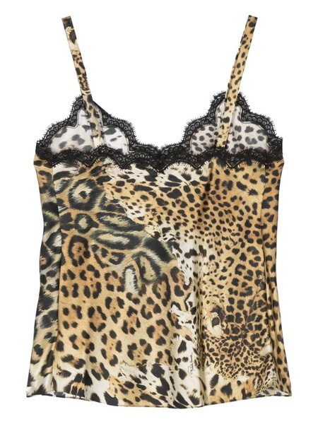 leopard-print top