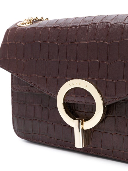 Yza crocodile-effect shoulder bag