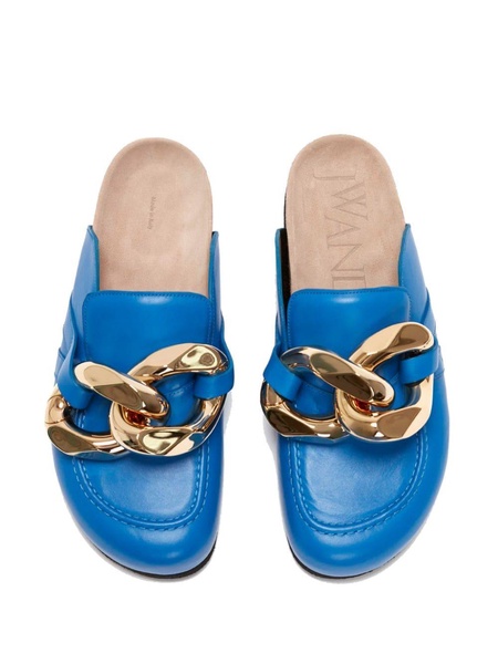 Chain loafer mules