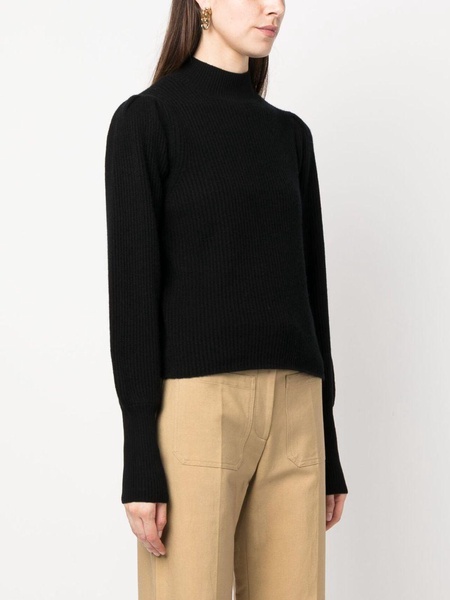 bishop-sleeves cashmere jumper