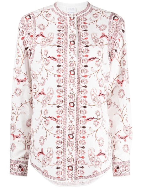 paisley-print cotton shirt