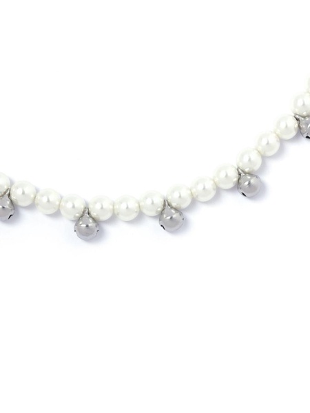 faux-pearl beaded necklace