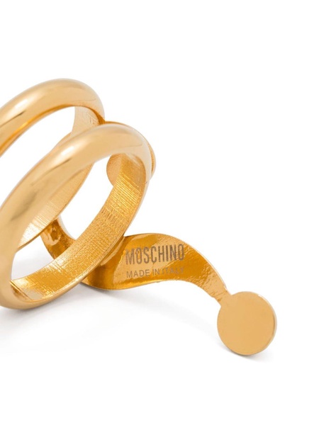 Moschino Double Slot Band Ring