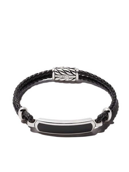 Exotic Stone Bar Station onyx leather bracelet