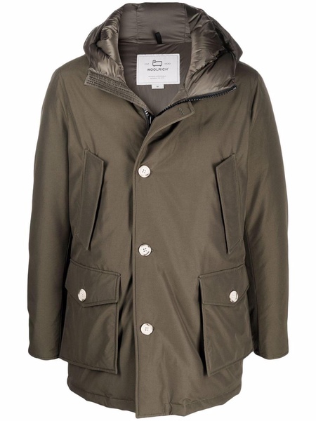 hooded padded coat