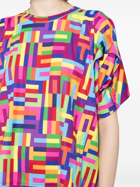 geometric-pattern T-shirt