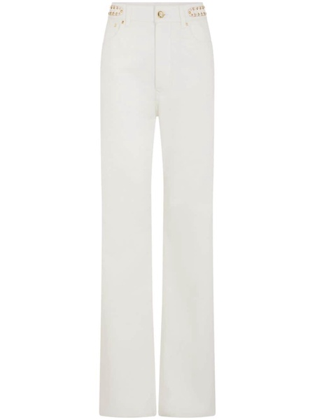 paillette-embellished flared jeans