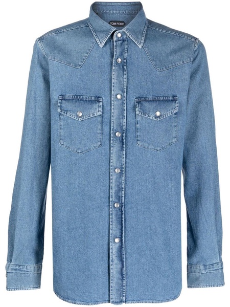 Western-style denim shirt