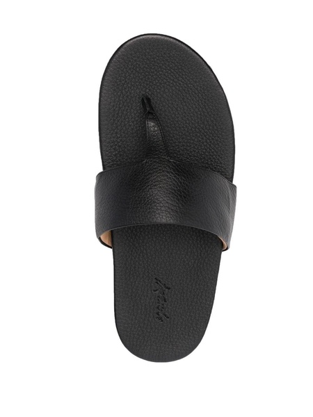 calf leather flip-flops