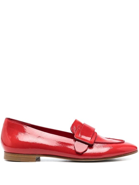 patent-finish calf-leather loafers