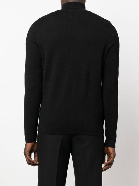 half-zip wool jumper