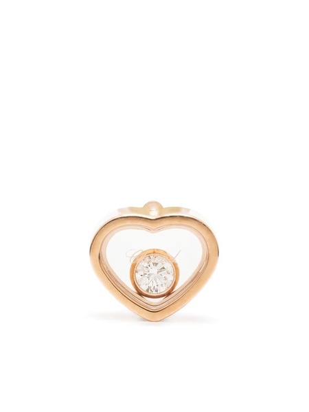 18kt rose gold My Happy Heart diamond stud earring