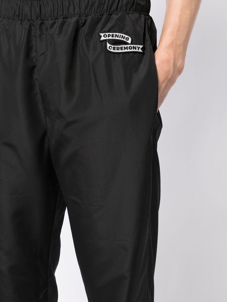 logo-patch track pants