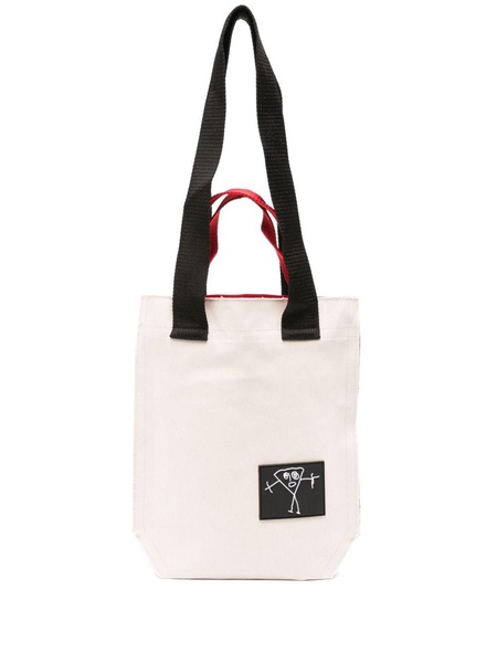 logo-appliqué tote bag