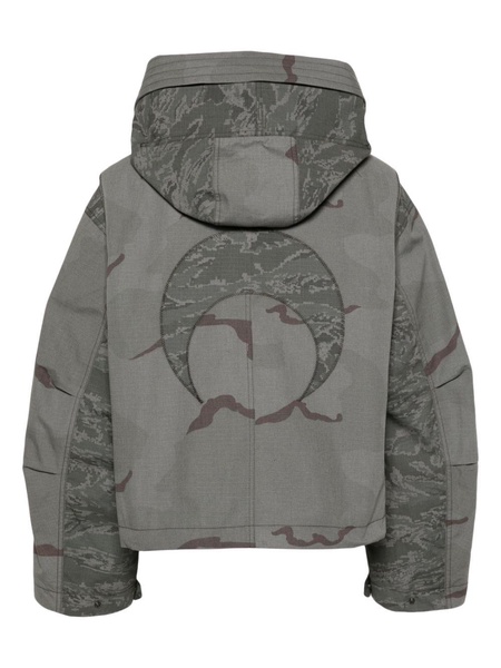 Regenerated camouflage-print jacket