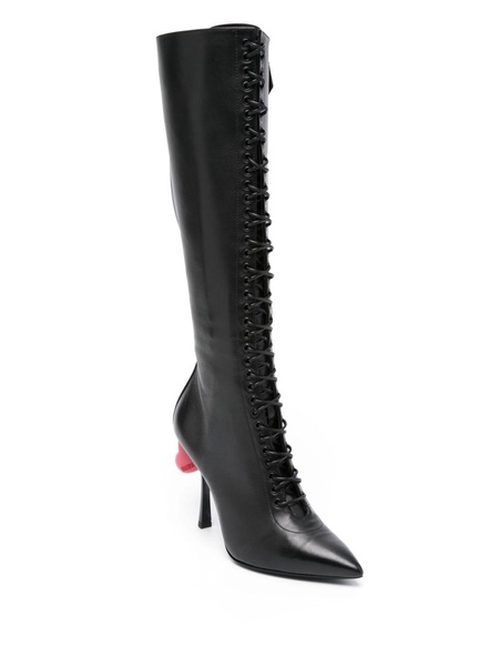 Sweet Heart 105mm leather boots 