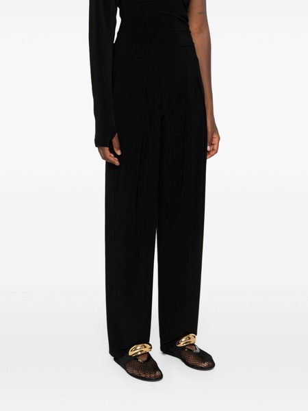 low-waist tapered trousers