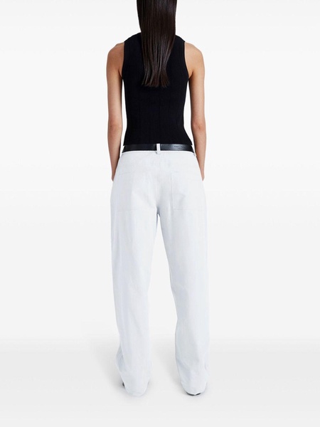 mid-rise cotton cargo pants