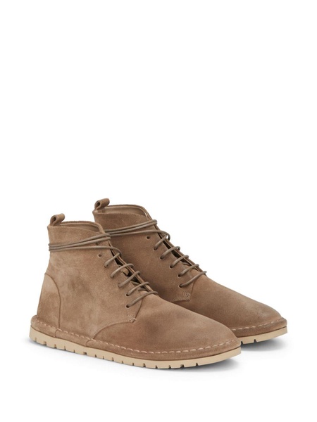 suede lace-up boots