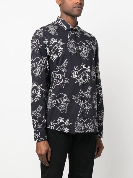 logo-print shirt 