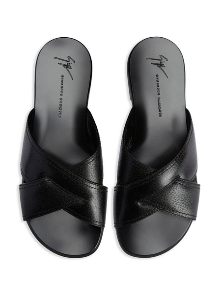 Flavio crossed-leather sandals