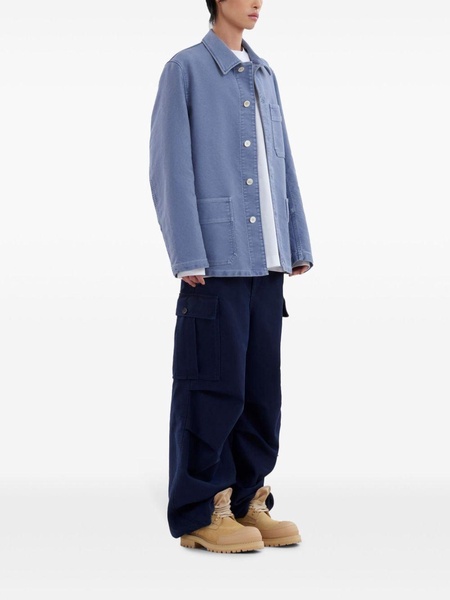 cargo-pocket cotton trousers 