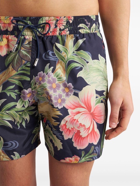 floral-print swim shorts