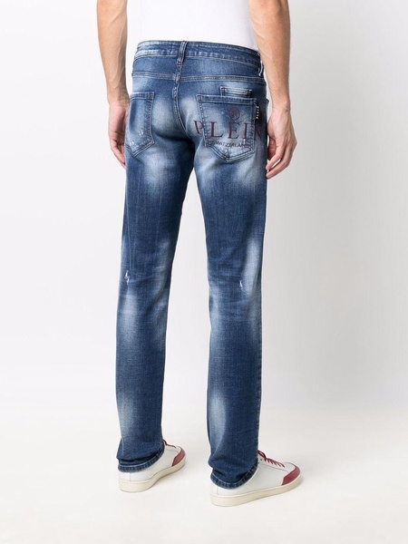 Supreme Destroyed low-rise straight jeans 