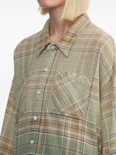 drop-shoulder work shirt