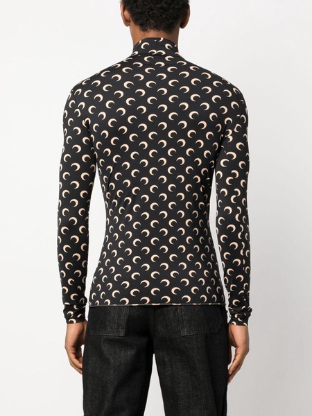 Crescent Moon turtle neck top