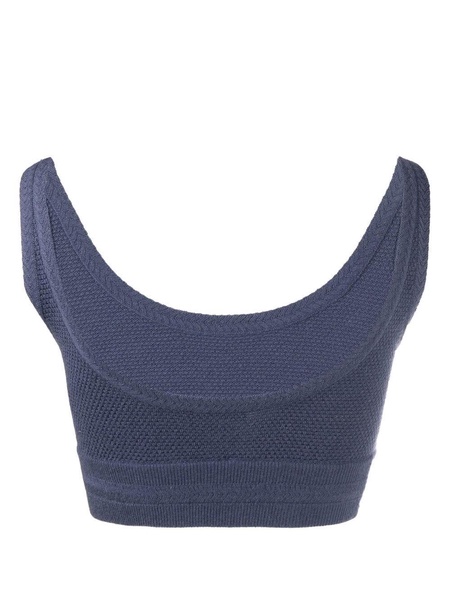 cropped scoop-neck bra