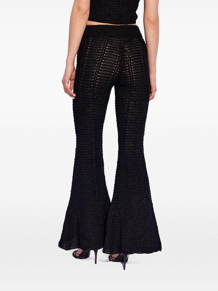 Garonna crochet flared trousers