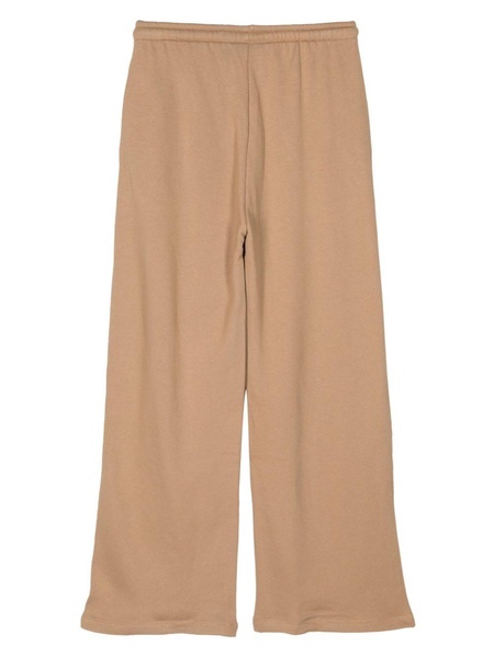 wide-leg cotton track pants